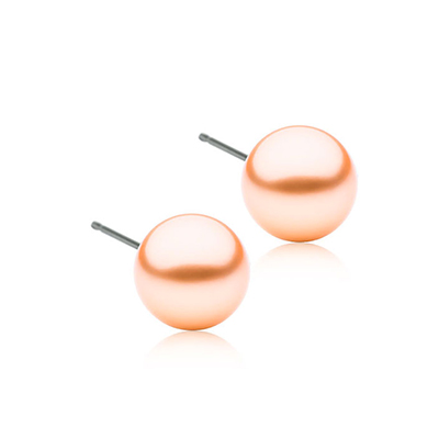 orecchini con perle piccole color rosa antico della collezione Callisto di Blomdahl