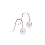 orecchini con mini pendenti rosa con perle della collezione Diadema di Blomdahl