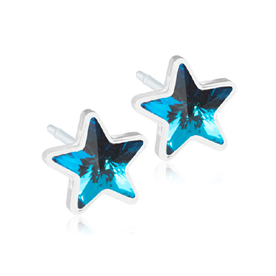orecchini a stella blu di Blomdahl